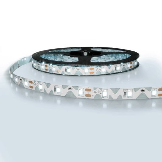 5 Meter biegsamer LED Streifen IP20 12V - 6500K Kaltweiß - 60 Led's p/m