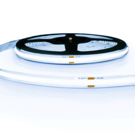 5 Meter COB LED Streifen IP20 24V - Kaltweiß 6500K - 384 Led's p/m