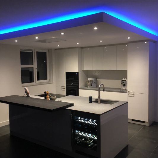 5 Meter bunter COB Led Streifen IP20 24V - Blaue Farbe - 384 Leds p/m