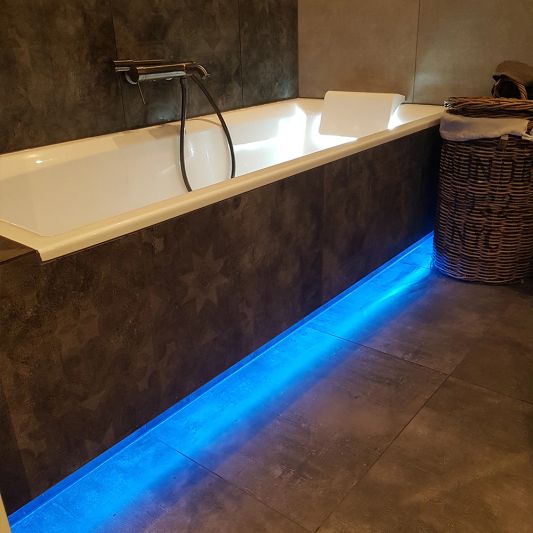 5 Meter bunter COB Led Streifen IP65/67 24V - Blaue Farbe - 384 Leds p/m