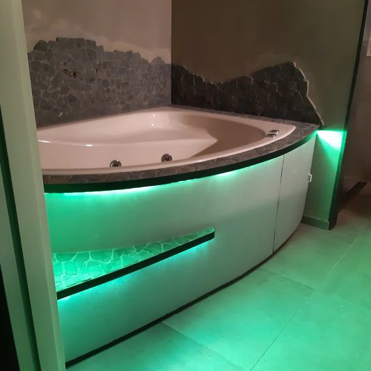 5 Meter bunter COB Led Streifen IP65/67 24V - Grüne Farbe - 384 Leds p/m