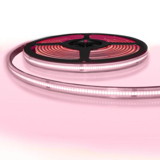 5 Meter bunter COB Led Streifen IP65/67 24V - Rote Farbe - 384 Leds p/m