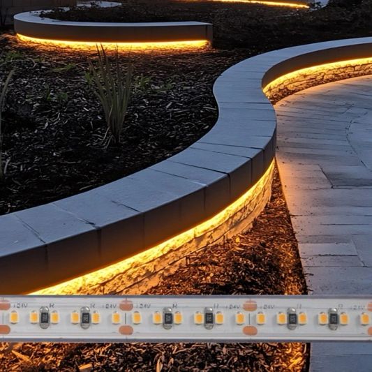 5 Meter Warmweißer LED Streifen für Außen einzelner Streifen