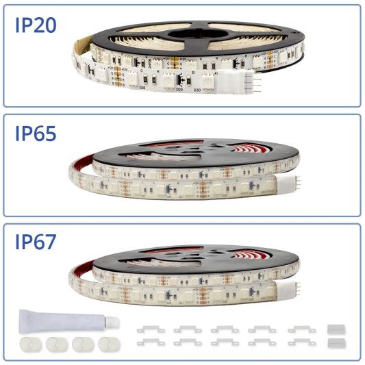50 Meter RGB LED Streifen komplettes Set - 3000 Led's