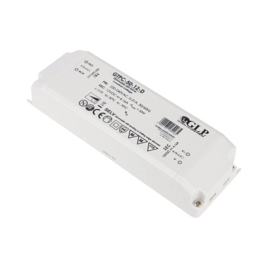 50W - 12V Professioneller kompakter dimmbarer LED-Treiber