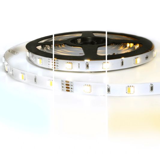 6 meter Dual White LED Streifen Basic mit 60 LEDs - einzelne streifen