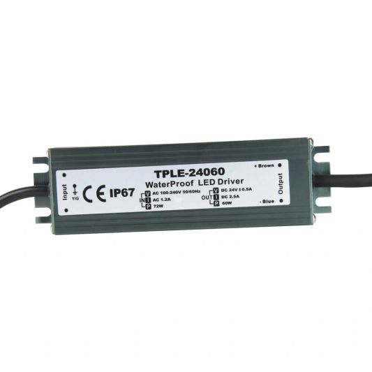 60 Watt - 24V / 2,5A wasserdichter Adapter für Zigbee Außenbeleuchtung
