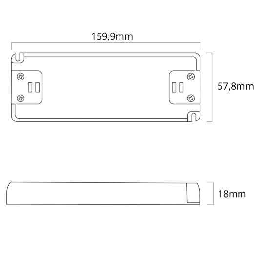 60W - 12V Professionelle kompakter LED Driver