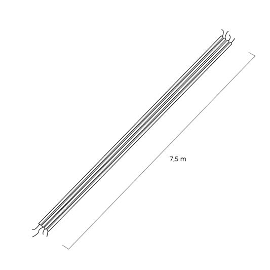 7,5 Meter loses RGB Kabel