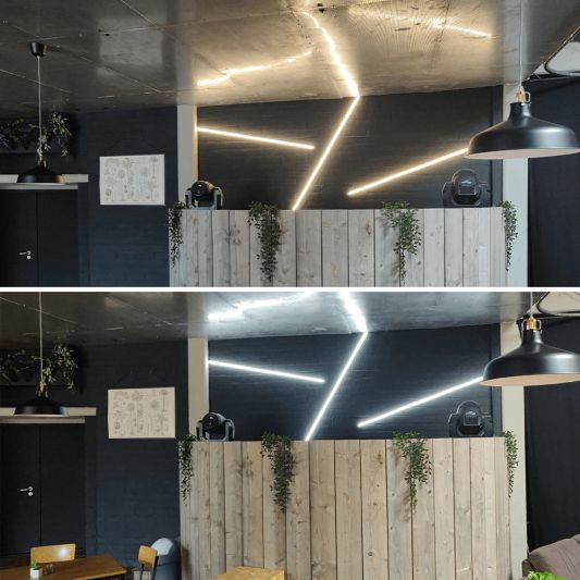 7,5 Meter Neon LED Flex Dual White Midi Top View - Einzelner Streifen