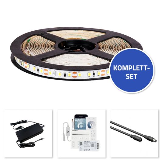 7 Meter - 840 Led's komplettes LED Streifen Set Warmweiß