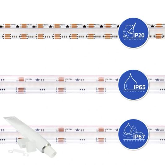 8 Meter RGBW LED Streifen Komplettset - Prime 896 LEDs P/M