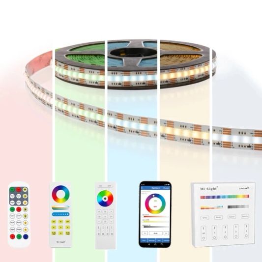 8 meter RGBWW led strip prime met 840 leds p/m - complete set