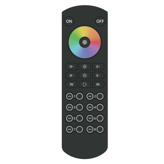 8-Zonen RF Touch Fernbedienung – 150 Meter Reichweite - inkl. Controller