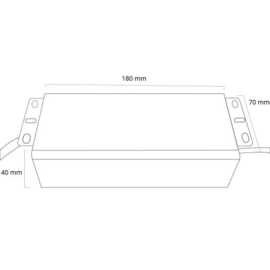 80 Watt - 24V / 3.3A wasserdichter Adapter für LED Streifen