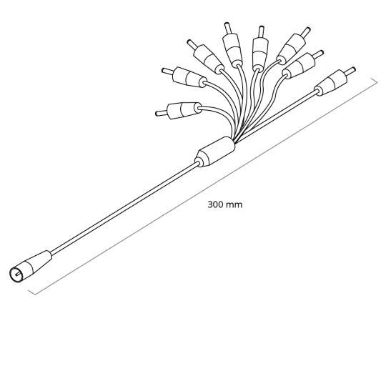 ADAPTER Kabel SPLITTER in 8 Teilen