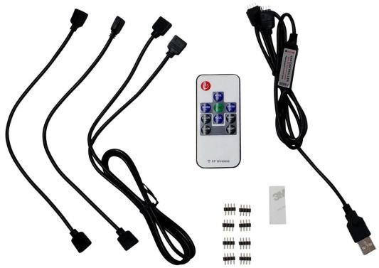 Fernbedienung und Kabel Set für USB LED Streifen