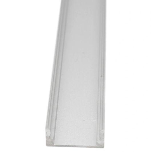 Aluminium LED Streifen Profil Aufbau 3M - 7 mm hoch - komplett mit Abdeckkappe