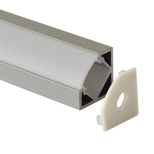 Bettbeleuchtung 1 Seite komplettes Set 2 Meter LED Streifen Warmweiß mit Bewegungssensor und Eckprofil