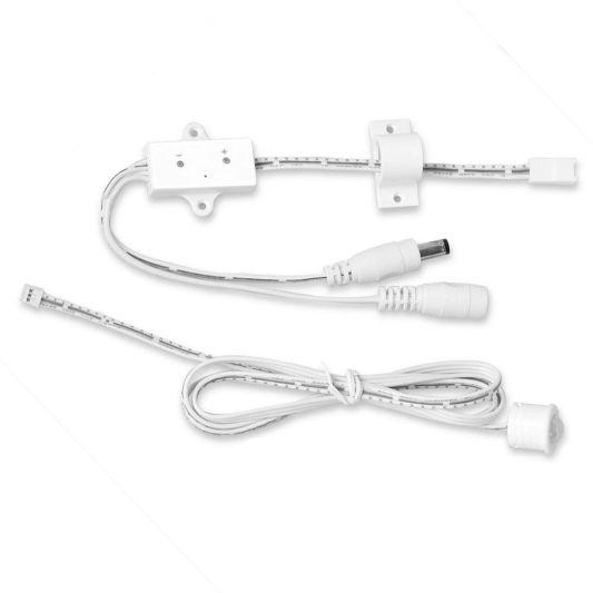 Bewegungsmelder weiß - Einstellbare Verzögerungszeit - 12V und 24V