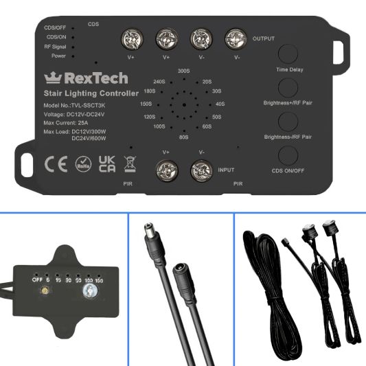 Treppenbeleuchtung Sensor Set mit Zigbee Controller