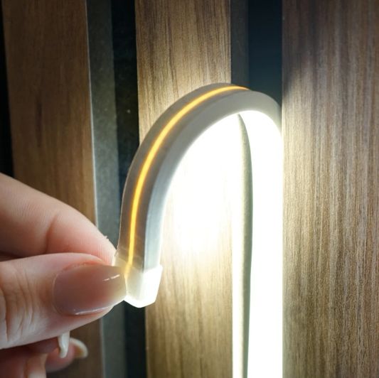 COB Neon inklusive Profil - überall kürzbar - Warmweiß loser Streifen - 1m