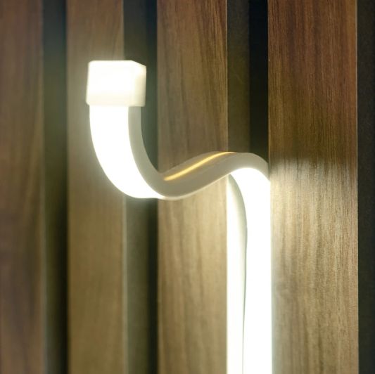 COB Neon inklusive Profil - überall kürzbar - Warmweiß loser Streifen - 1m