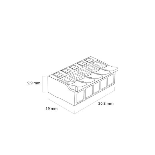 Connector 5-weg Verbindungsklemme Set 5 Stück