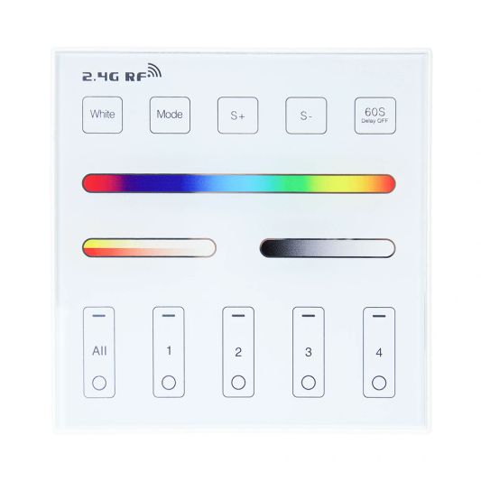 Wireless Milight Touch Wall Panel & WLAN Steuerung für RGB -LED -Streifen - Komplettes Set