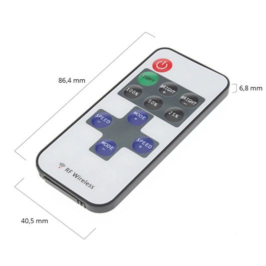 Kabelloser Dimmer 10 Tasten RF