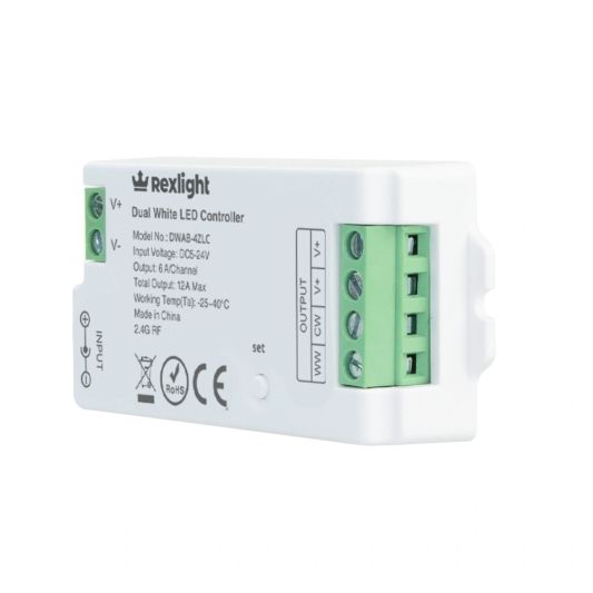 Wireless Touch Wanddimmer Dual Weiß Schwarz - komplett