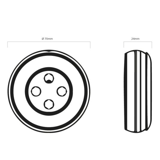 Wireless Touch Wanddimmer Dual Weiß Schwarz lose