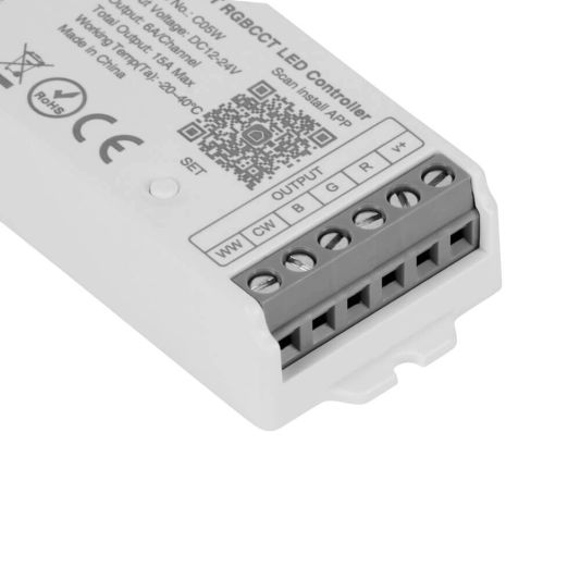 Wireless Touch Wall Dimmer & WLAN Steuerung für RGBWW -LED -Streifen - komplette Set