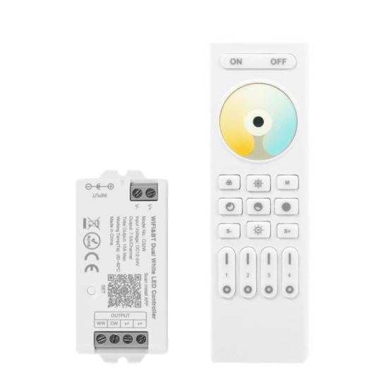 Druckknopf RF 4 Zonen Dual White Fernbedienung Set