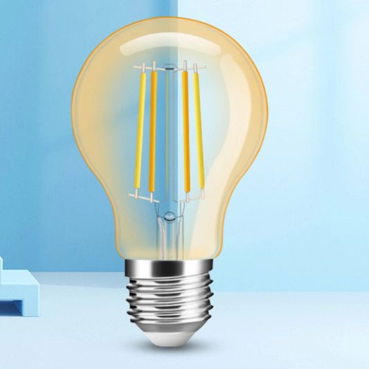 Dual White Smart Glühbirne von Milight 7W E27 Fassung - Modell Amber A60 - Mit Fernbedienung