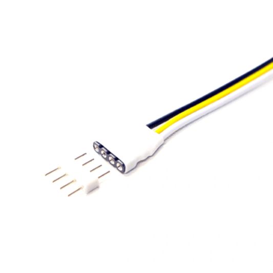 Dual White Stecker mit 15 cm Kabel