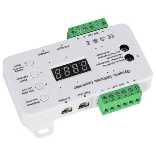 Dynamische Treppenlichtsteuerung mit Sensoren und Fernbedienung - 12 Programme
