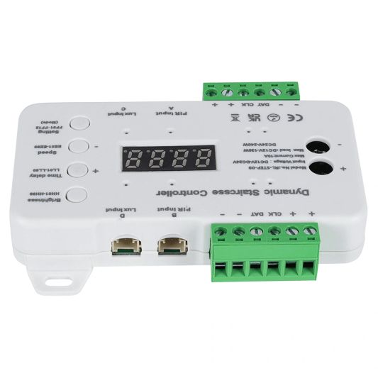 Dynamische Treppenlichtsteuerung mit Sensoren und Fernbedienung - 12 Programme