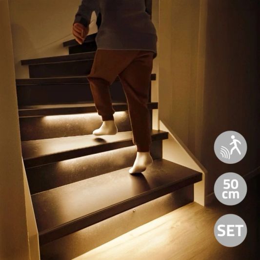 Dynamisches Treppenbeleuchtungsset Premium 50 cm