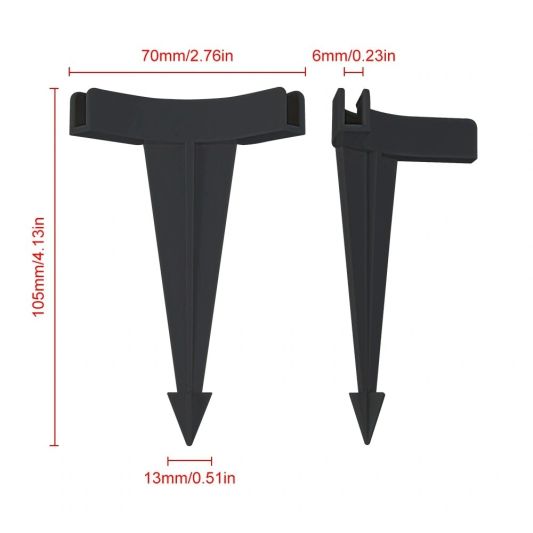 Erdspieß für Neon LED Streifen – Eckig