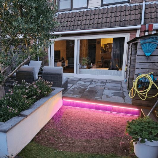 Gartenwegbeleuchtung LED Streifen Set RGBWW prime