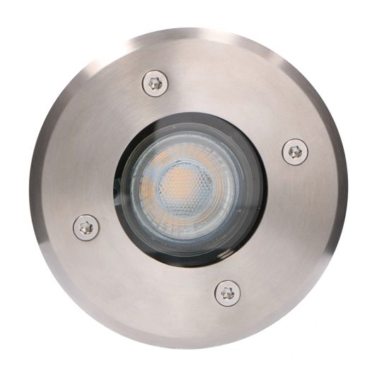 Einbau Bodenstrahler für draußen mit Zigbee GU10 Strahler- Rund