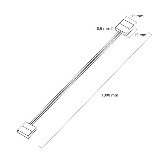 Kabel 100cm mit 2 Anschlüssen kein Löten erforderlich