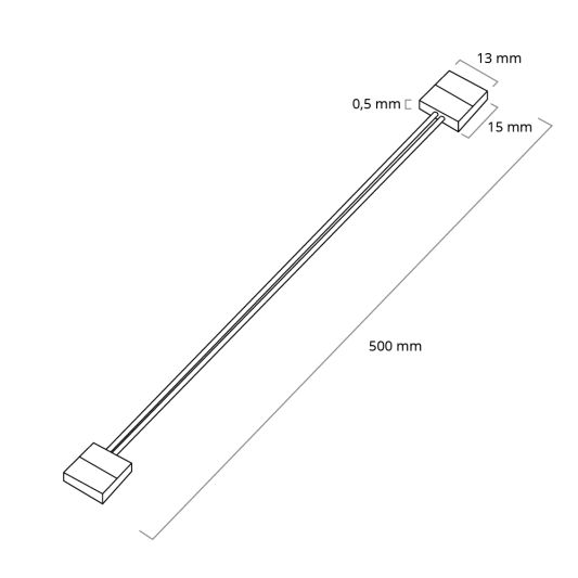 Kabel 50cm mit 2 Anschlüssen Löten nicht erforderlich