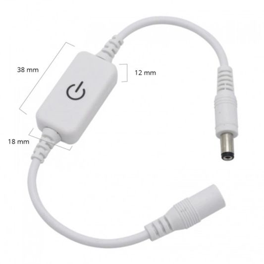 Kabeldimmer touch Schalter für weiße LED Streifen