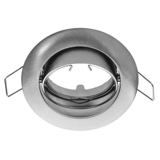 schwenkbare spotarmatur rund edelstahl geeignet fuer gu10mr16