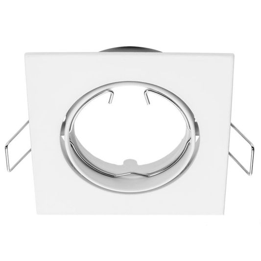 schwenkbare spotarmatur quadratisch weiss geeignet fuer gu10mr16