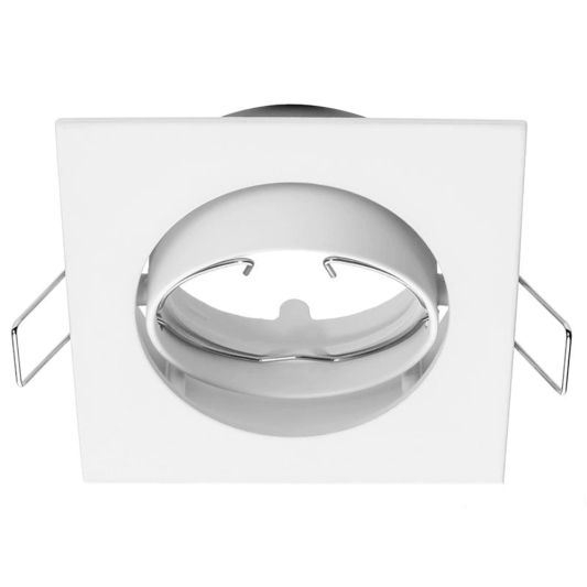 schwenkbare spotarmatur quadratisch weiss geeignet fuer gu10mr16