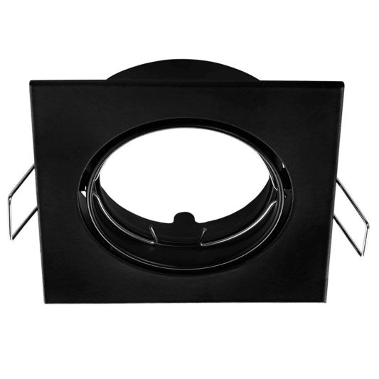 schwenkbare spotarmatur quadratisch schwarz geeignet fuer gu10mr16