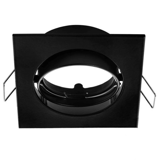 schwenkbare spotarmatur quadratisch schwarz geeignet fuer gu10mr16